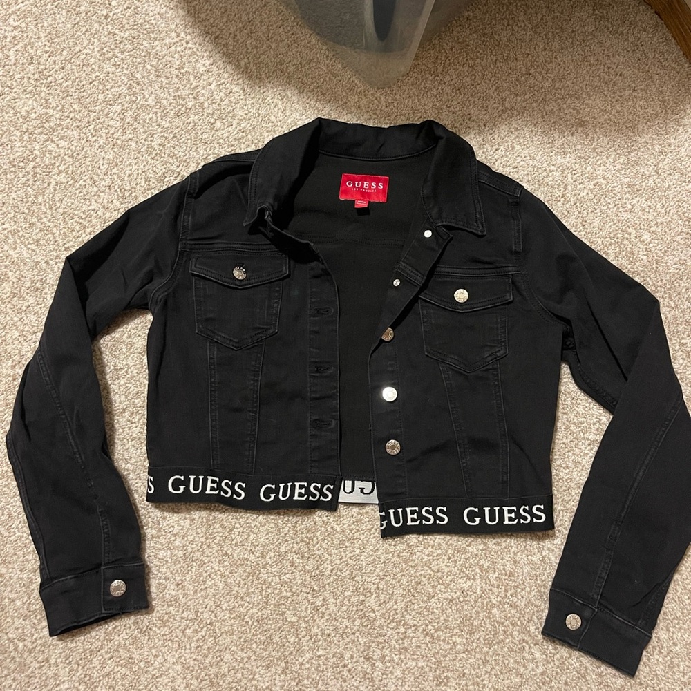 GUESS Women's Black Denim Jacket